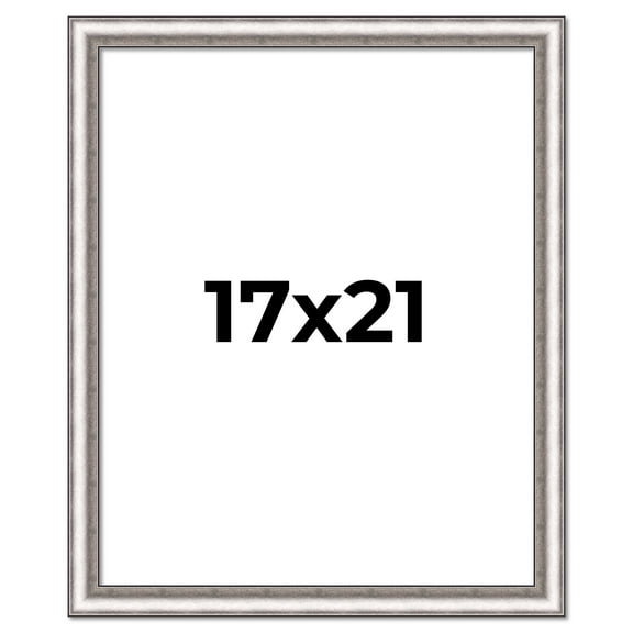17x21 Frame Silver Real Wood Picture Frame Width 1.25 Inches | Interior Frame Depth 0.5 Inches |