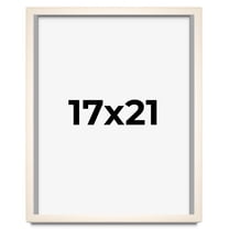 17x21 Frame White Wheat Solid Wood Picture Frame | Moulding Width 0.75 Inches | Interior Depth 0.5
