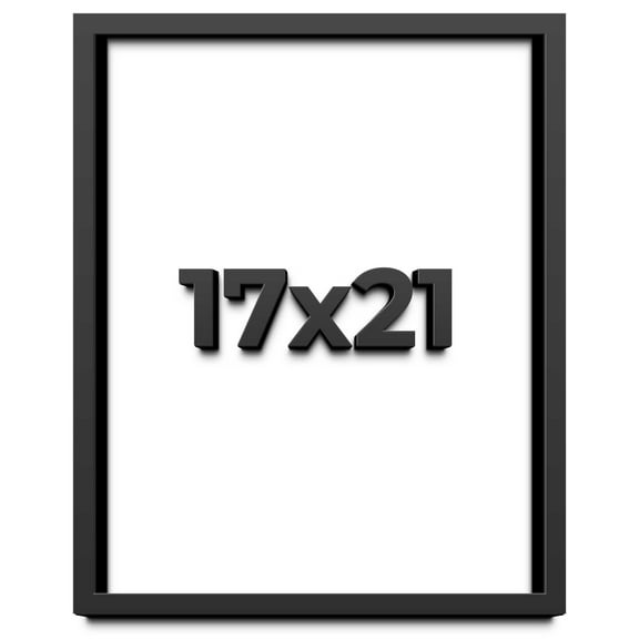 17x21 Shadow Box Frame Black | 1 inches Deep Real Wood Contemporary Shadowbox Display Frame | UV