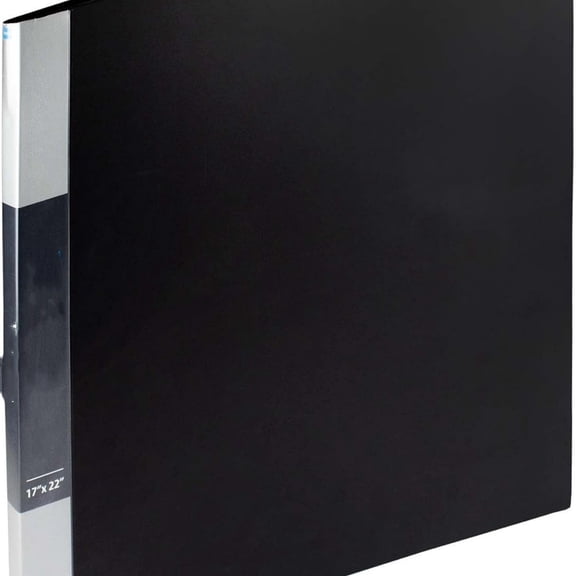 17x22 Black Photo Album Book with 48 Pages - Photo Album Art Portfolio Folder for Artwork - Picture Book Portfolio Binder - Presentation Binder Photo Book