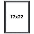 thumbnail image 1 of 17x22 Frame Black Real Wood Picture Frame Width 1.25 inches | Interior Frame Depth 0.5 inches |, 1 of 8