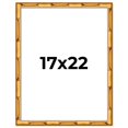 thumbnail image 1 of 17x22 Frame Gold Bamboo Picture Frame - Complete Modern Photo Frame Includes UV Acrylic Shatter, 1 of 8