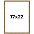 thumbnail image 1 of 17x22 Frame Gold Kingsley Distressed Solid Wood Picture Frame Width 0.75 Inches | Interior Frame, 1 of 8