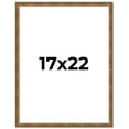 thumbnail image 1 of 17x22 Frame Gold Solid Wood Picture Frame - Complete Modern Photo Frame Includes UV Acrylic, 1 of 8