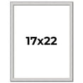 thumbnail image 1 of 17x22 Frame Silver Inner Slope Bevel Picture Frame | 1 Inch Moulding Width | 0.75 Inch Rabbet Depth, 1 of 8
