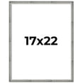 thumbnail image 1 of 17x22 Frame Silver Picture Frame - Complete Modern Photo Frame Includes UV Acrylic Shatter Guard, 1 of 8