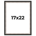 thumbnail image 1 of 17x22 Frame Silver Real Wood Picture Frame Width 1.25 Inches | Interior Frame Depth 0.75 Inches |, 1 of 8