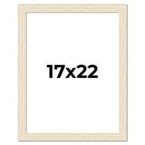 17x22 Frame White Real Wood Picture Frame Width 1.5 inches | Interior Frame Depth 0.5 inches | Barn