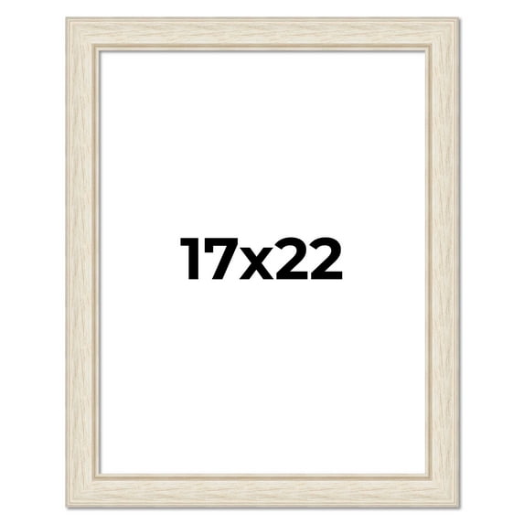 17x22 Frame White Real Wood Picture Frame Width 1.75 inches | Interior Frame Depth 0.5 inches |
