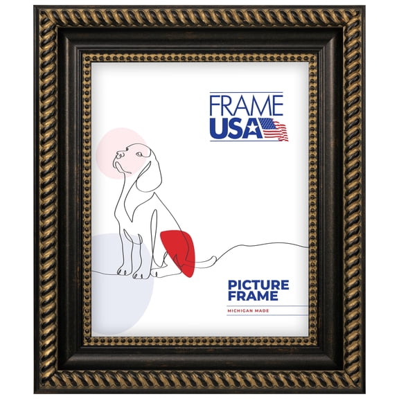 17x22 Picture Frame Black Napolean, 21178-902, 2 Inch MDF, Plexiglass, Wall Display