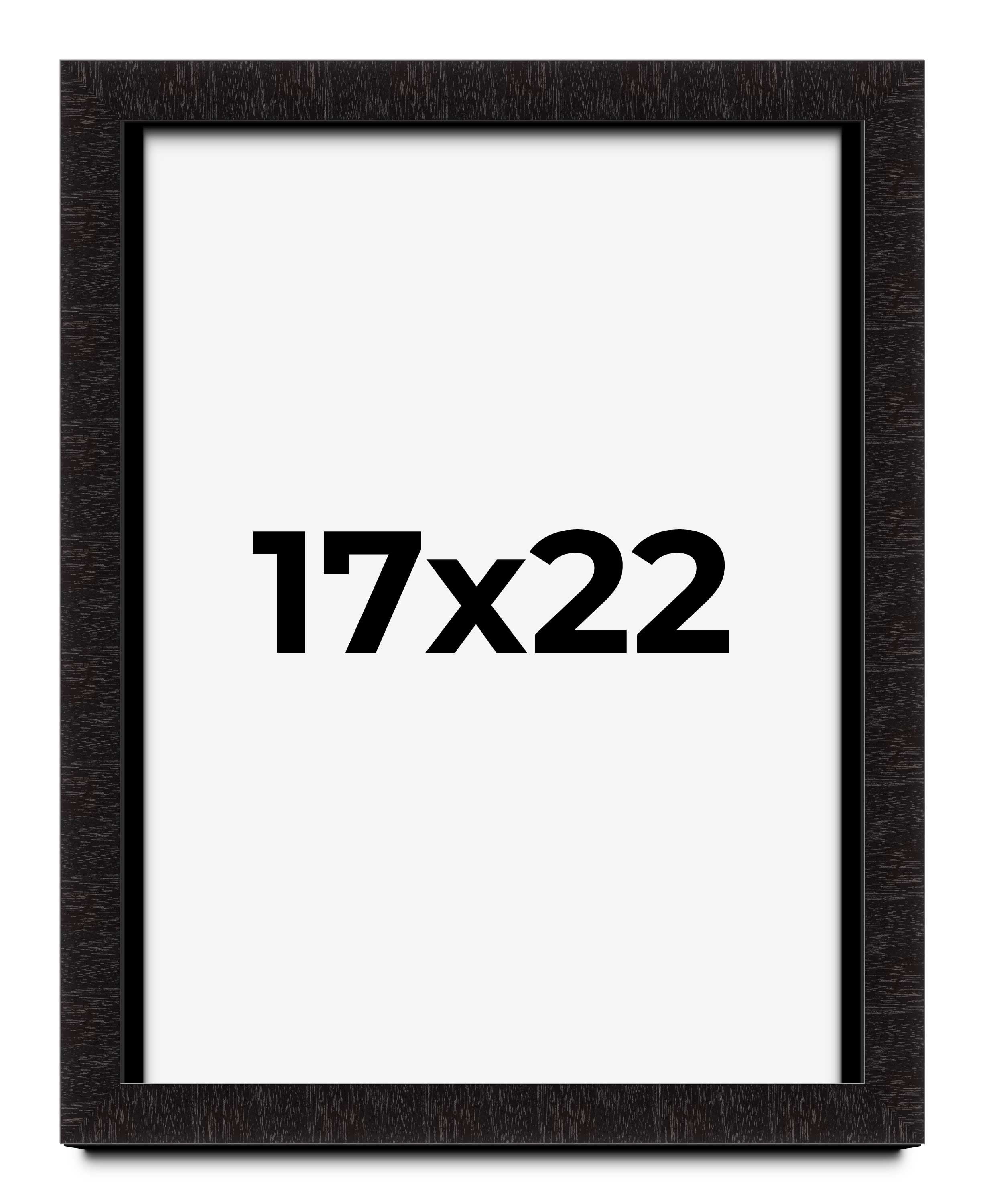 One Rabbet Frame 17x22 Shadow Box Black Solid Wood Display Picture Frame | 1 Inch Rabbet ...