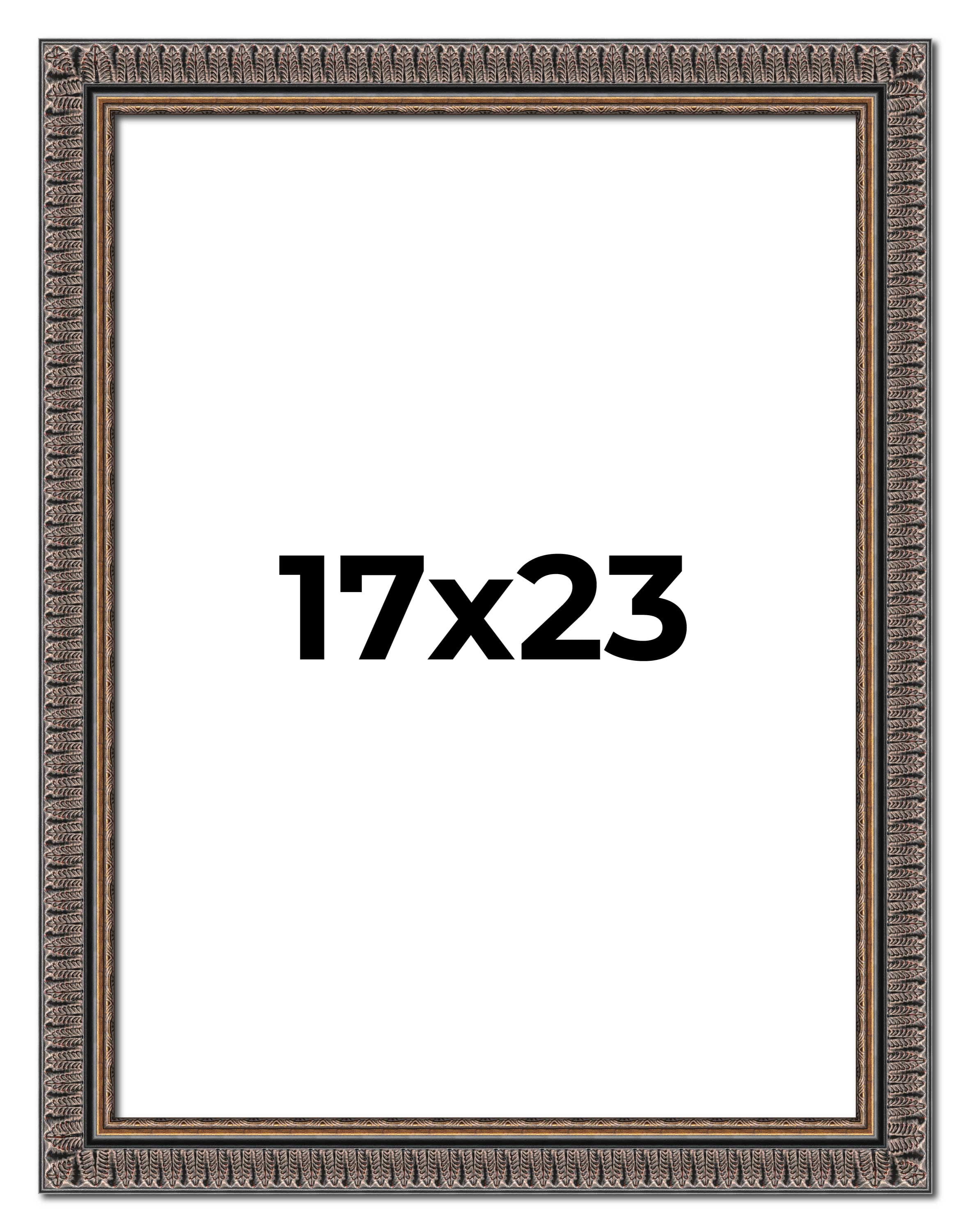17x23 Frame Black Real Wood Picture Frame Width 1.25 inches