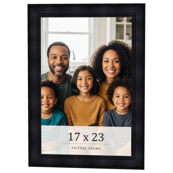 17x23 Frame Black Passaggi Solid Wood Picture Frame Width 1.5 Inches | Interior Depth 0.5 Inches |