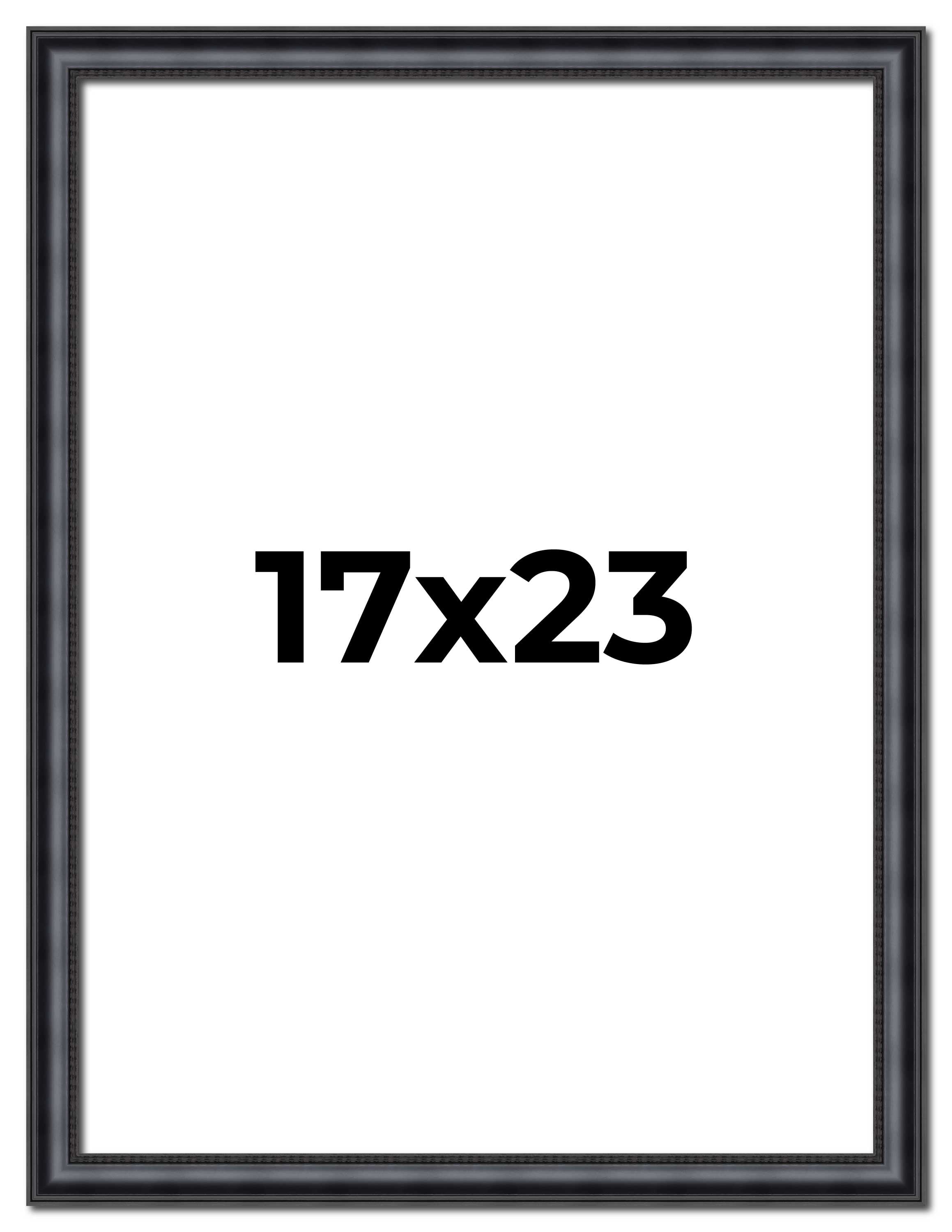 17x23 Frame Black Real Wood Picture Frame Width 1.25 inches