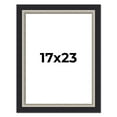 thumbnail image 1 of 17x23 Frame Black Real Wood Picture Frame Width 2.25 Inches | Interior Frame Depth 0.5 Inches |, 1 of 8