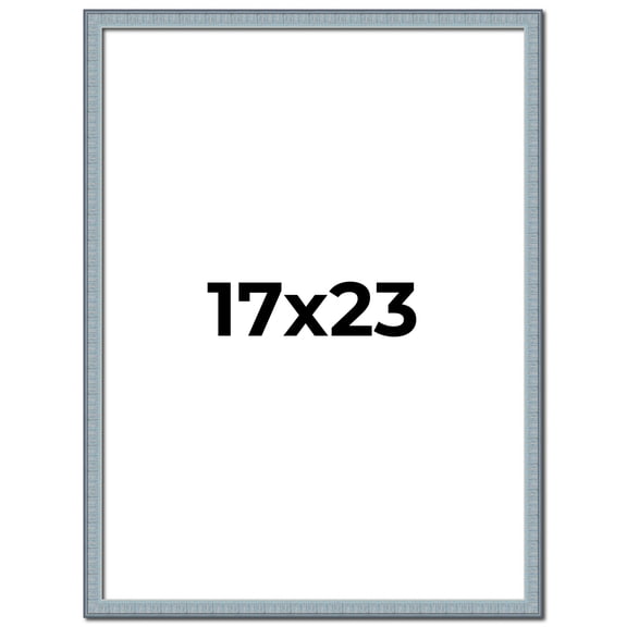 17x23 Frame Blue Scuffed Farm Board Solid Wood Picture Frame Width 0.75 Inches | Interior Depth 0.5