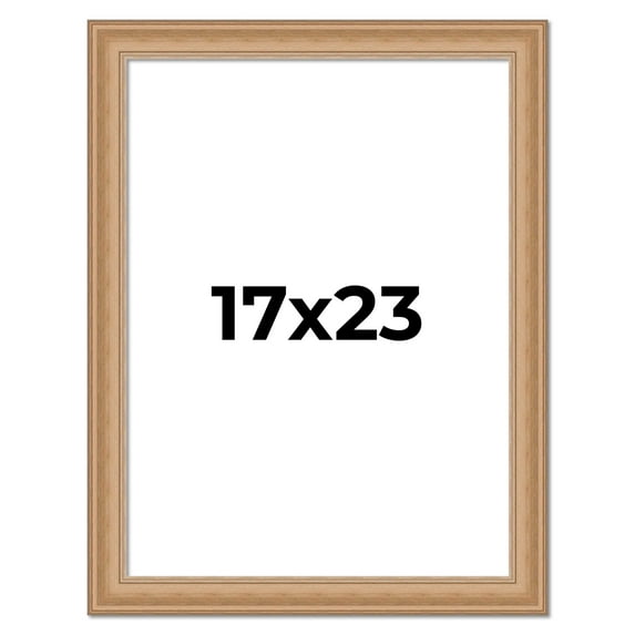 17x23 Frame Charleston Honey Brown Solid Wood Picture Frame Width 1.75 Inches | Interior Depth 0.5
