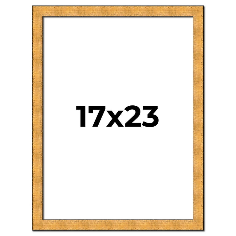 17x23 Frame Gold Rustic Solid Wood Picture Frame | 1.25 Inch Wide