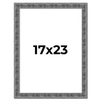 17x23 Frame Silver Black Rustic Sonoma Solid Wood Picture Frame | 1.5 Inch Moulding Width |