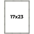 thumbnail image 1 of 17x23 Frame Silver Grey Distressed Solid Wood Picture Frame | 0.75 Inch Moulding Width | Interior, 1 of 8