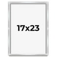 thumbnail image 1 of 17x23 Frame Silver Whitewashed Wood Grain Solid Wood Shadow Box | 0.75 Inch Moulding Width | 0.75, 1 of 8