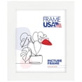 thumbnail image 1 of 17x23 Picture Frame – White Simply Poly Style 205-20, 1.25 Inch Polystyrene Moulding, Includes Plexiglass and Backing –&nbsp;Wall Display Frame for Art, Posters, or Photos – Frame USA, 1 of 4