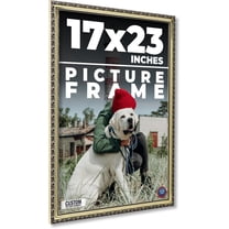 17x23 Silver Wood Picture Frame - UV Acrylic, Foam Board Backing, Hanging Hardware
