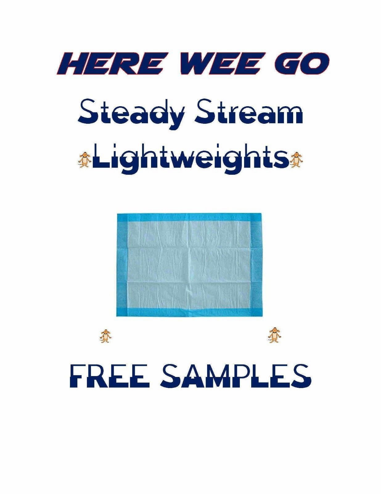 17x24" 300ct Steady Stream Economy Lightweight Puppy Piddle Pads Underpads