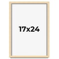 thumbnail image 1 of 17x24 Frame Beige Real Wood Picture Frame Width 0.75 inches | Interior Frame Depth 0.5 inches |, 1 of 8