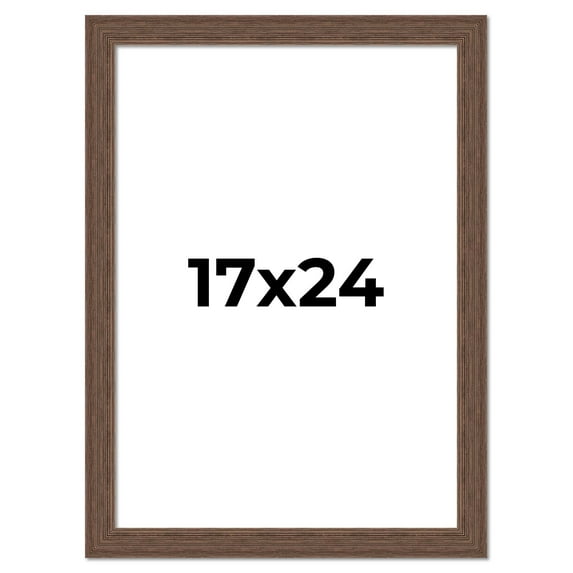 17x24 Frame Brown Distressed Barnwood Picture Frame | Rustic Farmhouse Photo Frame Includes UV