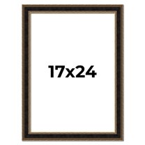 17x24 Frame Gold Antique Vintage Sold Wood Picture Frame | 1.75 Inch Moulding Width | Interior