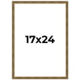 thumbnail image 1 of 17x24 Frame Gold Kingsley Distressed Solid Wood Picture Frame Width 0.75 Inches | Interior Frame, 1 of 8