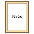 thumbnail image 1 of 17x24 Frame Gold Plein Aire Solid Wood Picture Frame Width 2 Inches | Interior Frame Depth 0.5, 1 of 8