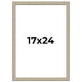 thumbnail image 1 of 17x24 Frame Grey Solid Wood Picture Frame Width 1 Inches | Interior Frame Depth 0.5 Inches |, 1 of 8