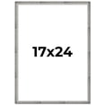 thumbnail image 1 of 17x24 Frame Silver Picture Frame - Complete Modern Photo Frame Includes UV Acrylic Shatter Guard, 1 of 8
