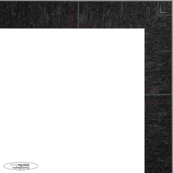 17x24 Modern Shadow Box 1" Depth Black Picture Frame - UV Acrylic, Backing, Hanging Hardware