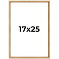 thumbnail image 1 of 17x25 Frame Beaded Gold Solid Wood Picture Frame | 0.75 Inches Moulding Width | Liscio Oro, 1 of 8