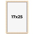 thumbnail image 1 of 17x25 Frame Beige Real Wood Picture Frame Width 0.75 inches | Interior Frame Depth 0.5 inches |, 1 of 8