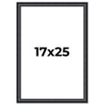 thumbnail image 1 of 17x25 Frame Black Real Wood Picture Frame Width 1.25 inches | Interior Frame Depth 0.5 inches |, 1 of 8