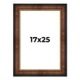 thumbnail image 1 of 17x25 Frame Brown Walnut Gold Ornate Trim Solid Wood Plein Air Picture Frame | 3 Inch Moulding, 1 of 8