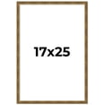 thumbnail image 1 of 17x25 Frame Gold Kingsley Distressed Solid Wood Picture Frame Width 0.75 Inches | Interior Frame, 1 of 8