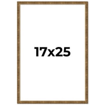 17x25 Frame Gold Kingsley Distressed Solid Wood Picture Frame Width 0.75 Inches | Interior Frame