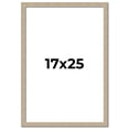 thumbnail image 1 of 17x25 Frame Grey Solid Wood Picture Frame Width 1 Inches | Interior Frame Depth 0.5 Inches |, 1 of 8