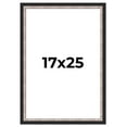 thumbnail image 1 of 17x25 Frame Silver Real Wood Picture Frame Width 1.25 Inches | Interior Frame Depth 0.75 Inches |, 1 of 8