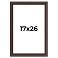 thumbnail image 1 of 17x26 Frame Brown Round Mahogany Solid Wood Picture Frame | 1.625 Inch Moulding Width | with UV, 1 of 8