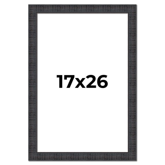 17x26 Frame Brown Rustic Solid Wood Picture Frame 1.5 Inches Wide | Interior Frame Depth 0.5 Inches