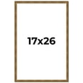 thumbnail image 1 of 17x26 Frame Gold Kingsley Distressed Solid Wood Picture Frame Width 0.75 Inches | Interior Frame, 1 of 8