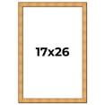 thumbnail image 1 of 17x26 Frame Gold Rustic Solid Wood Picture Frame | 1.25 Inch Wide Moulding | Rustique Gold, 1 of 8