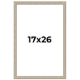 thumbnail image 1 of 17x26 Frame Grey Solid Wood Picture Frame Width 1 Inches | Interior Frame Depth 0.5 Inches |, 1 of 8