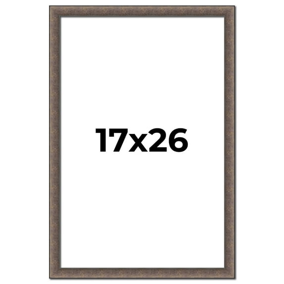 17x26 Frame Silver Real Wood Picture Frame Width 1.25 Inches | Interior Frame Depth 0.5 Inches |